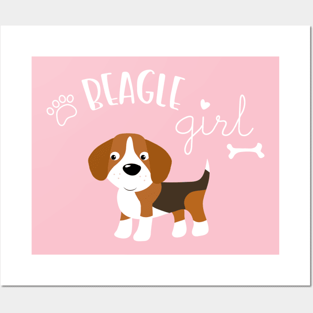 Beagle Girl Wall Art by katelein